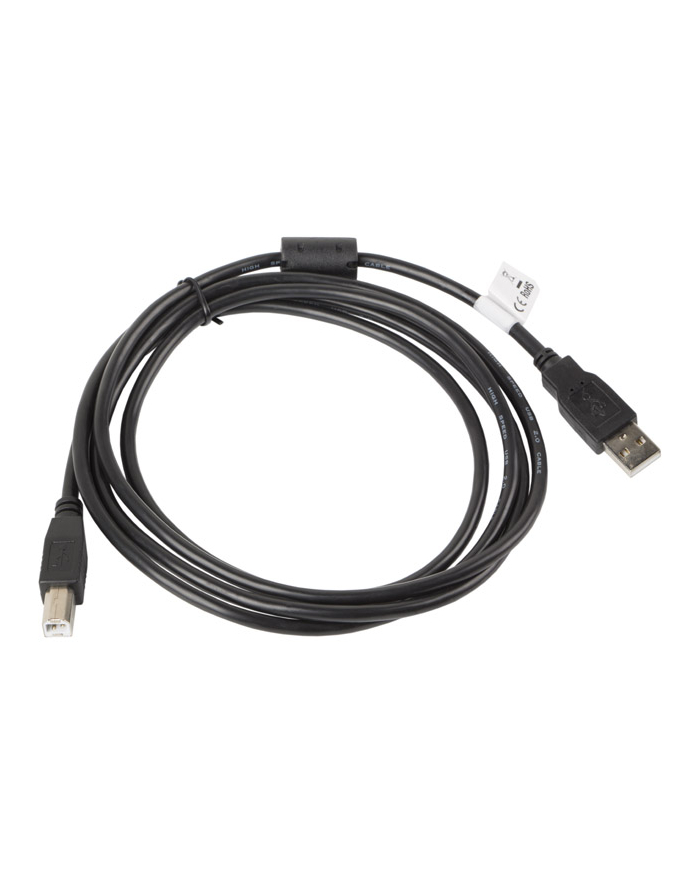 LANBERG Kabel USB 2.0 AM-BM 1.8M Ferryt czarny główny