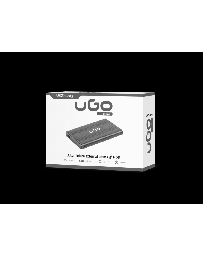 UGo Kieszeń zewnętrzna SATA 2,5'' USB 2.0 Aluminium główny