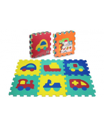 Puzzle piankowe 6el. pojazdy 107740