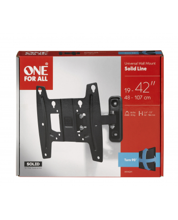 Obrotowy uchwyt TV 19-42' 90 stopni rotacji, udźwig 30kg VESA od 75x75 do 200x200 kompatybilny z zakrzywionymi ekranami nr 1