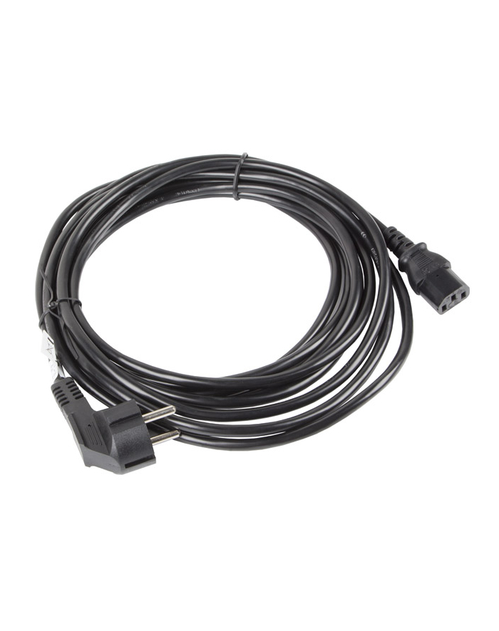 LANBERG Kabel zasilający CEE 7/7 - IEC 320 C13 VDE 5M czarny główny