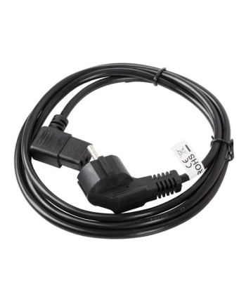 LANBERG Kabel zasilający CEE 7/7 - IEC 320 C13 kątowy VDE 1.8M czarny