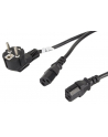 LANBERG Kabel zasilający CEE 7/7 - 2x IEC 320 C13 VDE 2M czarny - nr 6