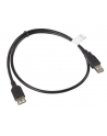 LANBERG Przedłużacz kabla USB 2.0 AM-AF 70cm czarny - nr 2