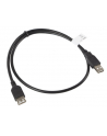 LANBERG Przedłużacz kabla USB 2.0 AM-AF 70cm czarny - nr 4