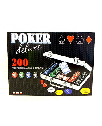 Poker deluxe w walizce 200 żetonów P50 90799