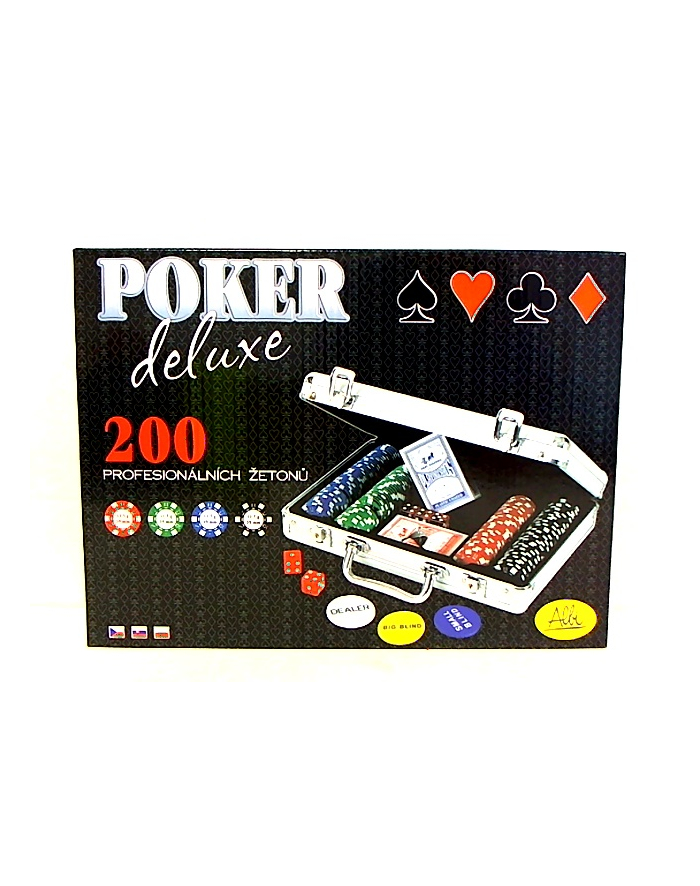 Poker deluxe w walizce 200 żetonów P50 90799 główny