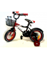 Rower 12'' czerwony - czarny koszyk R-999G-12 Red - nr 1