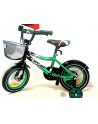 Rower 12'' zielony - biały koszyk R-999G-12 Gree - nr 1