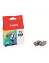 Tusz Canon BCI15K black | 2x5.6ml | i70/i80 - nr 26