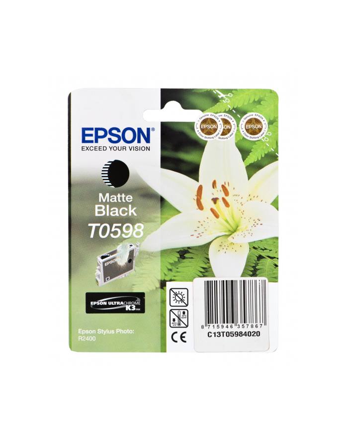 Tusz Epson T0598 matte black | Stylus Photo R2400 główny