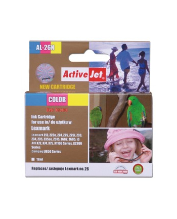 Tusz ActiveJet AL-26N color | 12ml | 100% nowy | Lexmark 10N0026