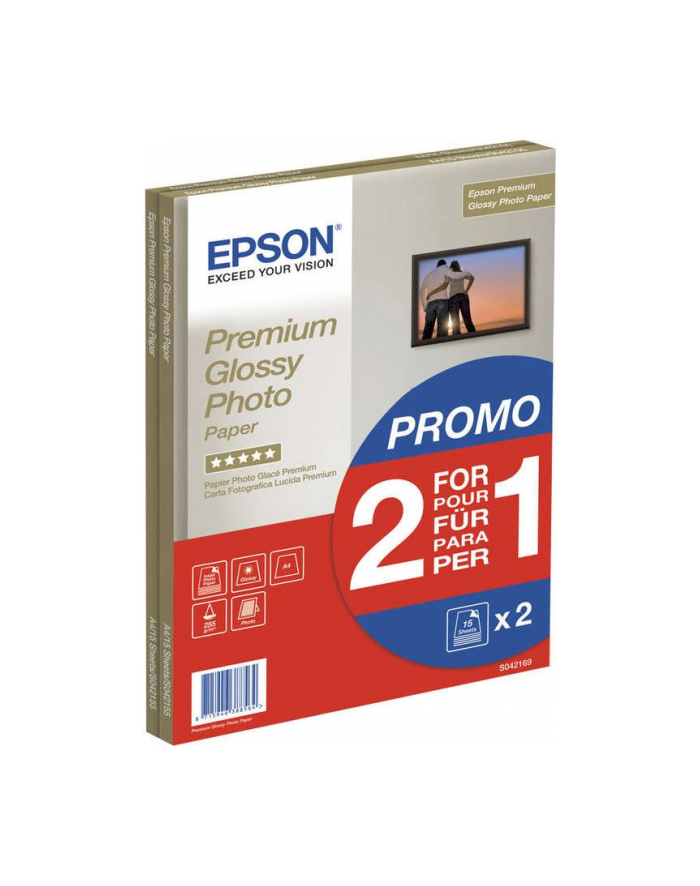 Epson Premium Glossy Photo Paper  A4  (2x15 ark) główny