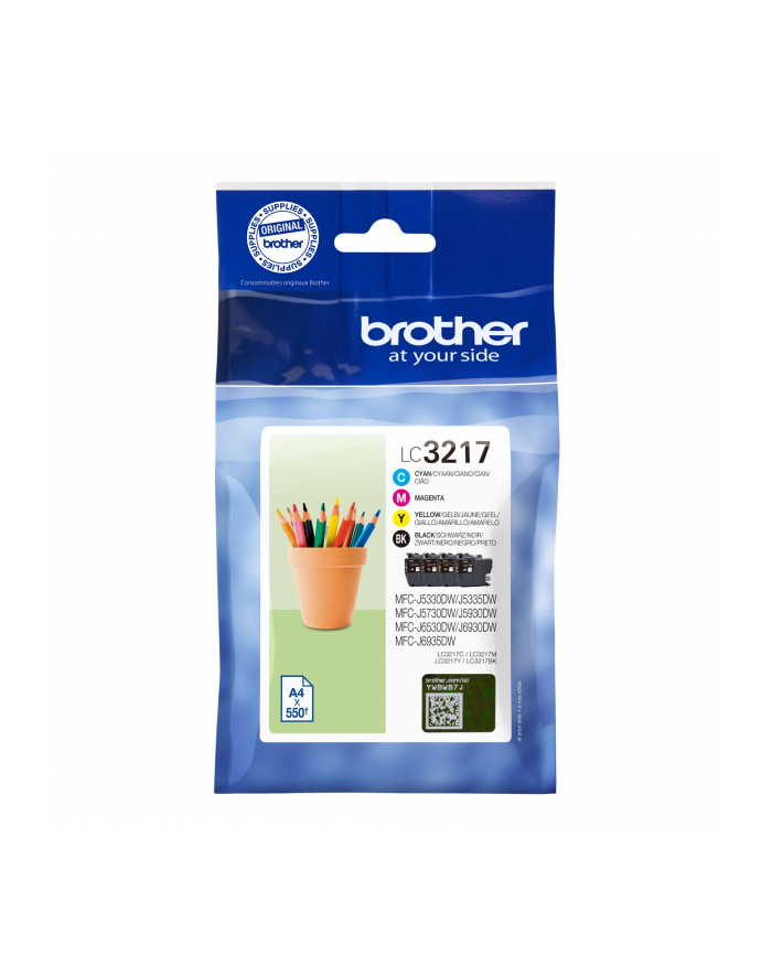 Tusz Brother LC3217VAL CMYK Multipack | 4x550 str | MFCJ6935DW główny