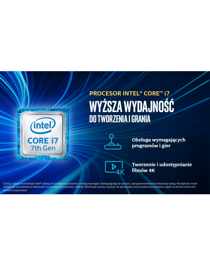 Intel BOXNUC7i7BNHXG, i7-7567U, 8GB DDR4, 2TB HDD, Optane 32GB, Windows 10, BOX główny