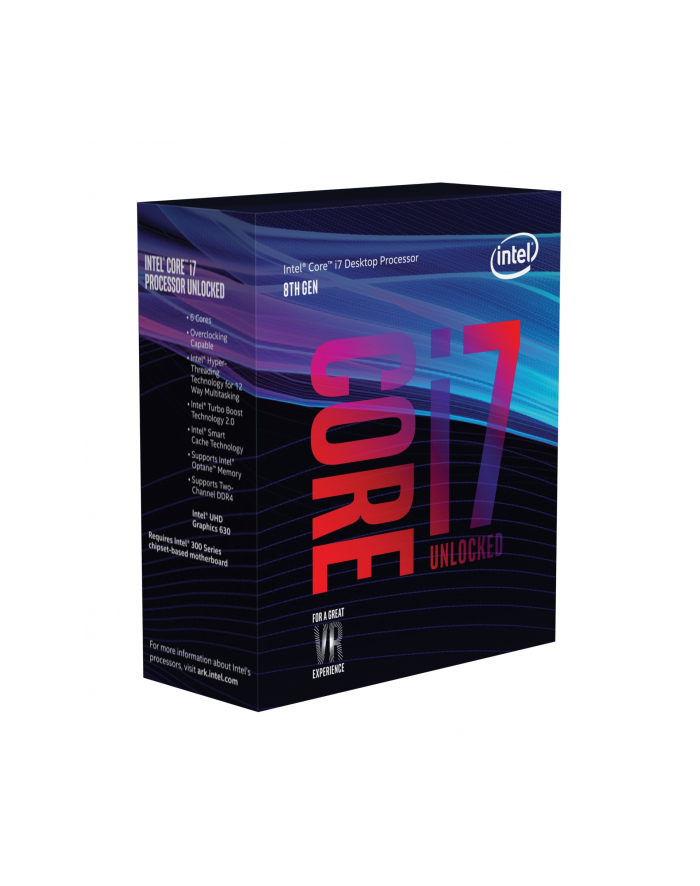 Procesor Intel Intel® Core™ i7-8700K (12M Cache  3.7 / 4.7 GHz) I7-8700K BX80684I78700K 961566 ( 3700 MHz (min) ; 4700 MHz (max) ; LGA 1151 ; BOX ) główny