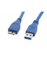 Kabel USB 3.0 micro AM-MBM5P 0.5M niebieski - nr 1