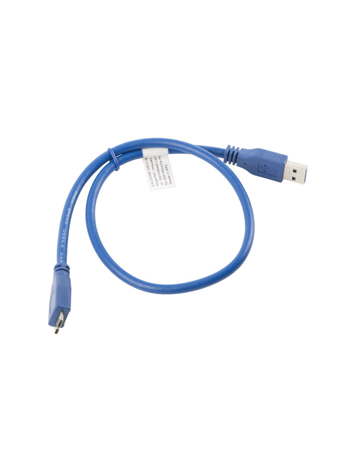 Kabel USB 3.0 micro AM-MBM5P 0.5M niebieski główny