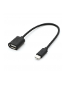 Kabel OTG USB AF - USB C 15cm czarny - nr 1