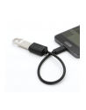 Kabel OTG USB AF - USB C 15cm czarny - nr 5
