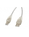 Kabel USB 2.0 AM-BM 1.8M Ferryt przezroczysty - nr 10