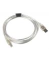 Kabel USB 2.0 AM-BM 1.8M Ferryt przezroczysty - nr 12
