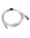 Kabel USB 2.0 AM-BM 1.8M Ferryt przezroczysty - nr 2