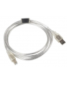 Kabel USB 2.0 AM-BM 1.8M Ferryt przezroczysty - nr 9