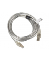 Kabel USB 2.0 AM-BM 5M Ferryt przezroczysty - nr 4