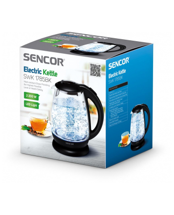 Szklany czajnik elektryczny SENCOR SWK 1785BK