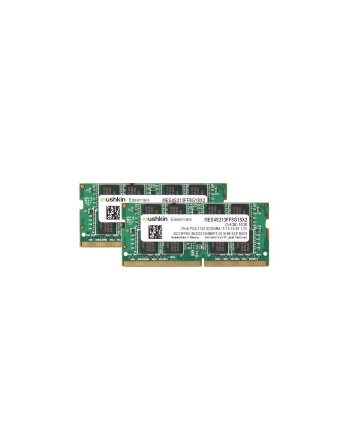 Mushkin DDR4 SO-DIMM 16 GB 2133-CL15 - Dual-Kit - Essential główny