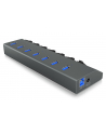 RaidSonic IcyBox 7-portowy Hub USB 3.0, On/off przełącznik dla każdego portu - nr 12