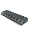 RaidSonic IcyBox 7-portowy Hub USB 3.0, On/off przełącznik dla każdego portu - nr 9