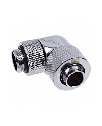 Alphacool Eiszapfen 90° hose fitting 1/4'' on 13/10mm, chrome-plated - 17231