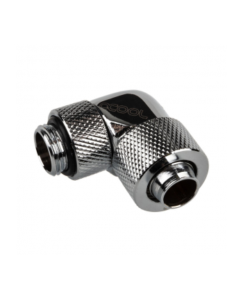 Alphacool Eiszapfen 90° hose fitting 1/4'' on 13/10mm, chrome-plated - 17231