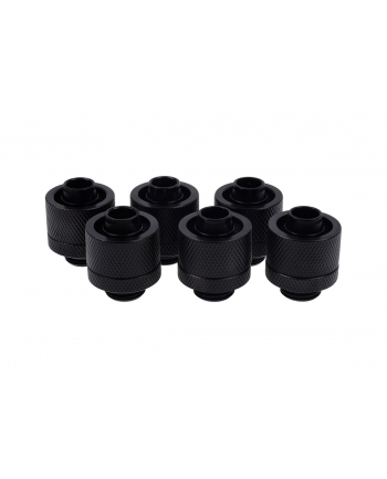Alphacool Eiszapfen hose fitting 1/4'' on 16/10mm, 6-pack black - 17234