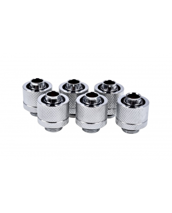Alphacool Eiszapfen hose fitting 1/4'' on 16/10mm, 6-pack chrome-plated - 17235