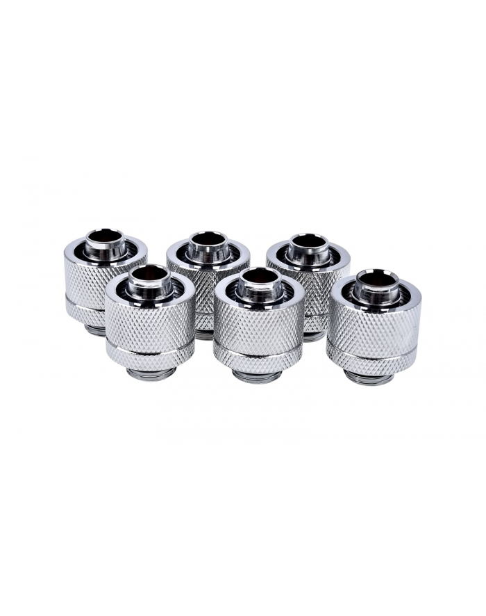 Alphacool Eiszapfen hose fitting 1/4'' on 16/10mm, 6-pack chrome-plated - 17235 główny