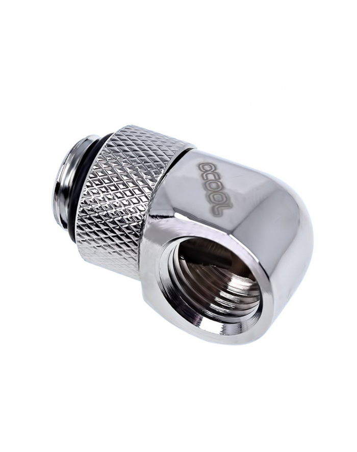 Alphacool Eiszapfen 90° L-angle adapter short 1/4'', chrome-plated - 17249 główny