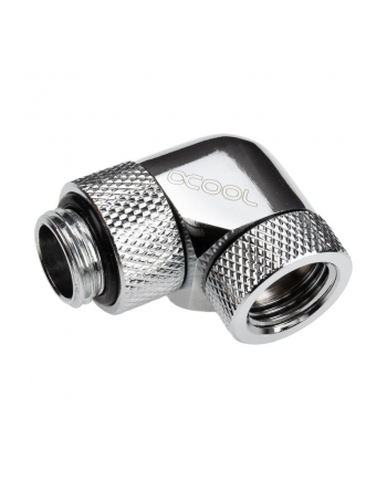 Alphacool Eiszapfen 90° L-angle adapter 1/4'', chrome-plated - 17261