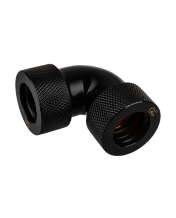Alphacool Eiszapfen 90° 16mm L connector for pipes 1/4'', black - 17298