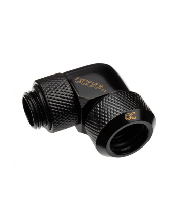 Alphacool Eiszapfen 90° pipe connection 1/4'' on 13mm, black - 17393