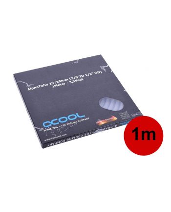 Alphacool AlphaTube HF, 13/10mm, 1m, UV blue transparent - 18530