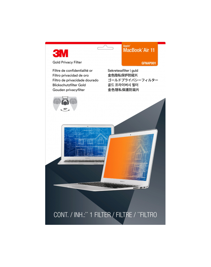 3M Privacy Filter Gold MacBook Air 11 - GPFMA11 główny