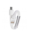 Kabel adapter USB 2.0 Akyga AK-AD-34 USB A/F - micro USB B/M 0,23m biały - nr 4