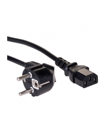 Kabel zasilający Akyga AK-PC-06A CEE 7/7 - IEC C13 250V/50Hz 10A 3m czarny