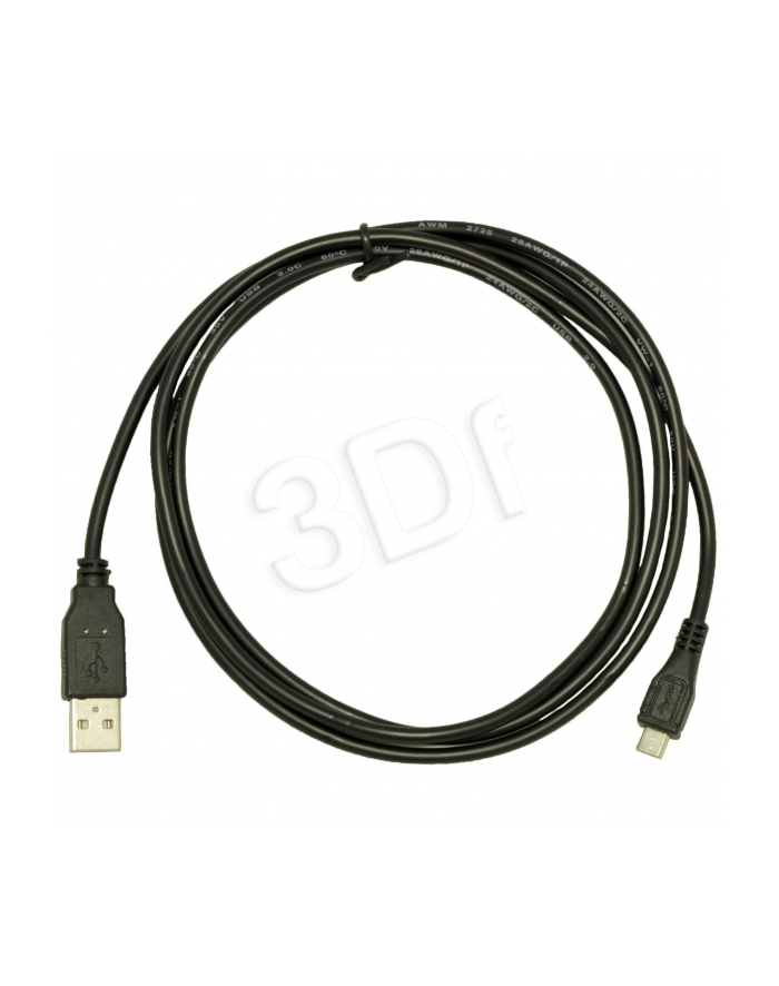 Kabel USB 2.0 Akyga AK-USB-01 USB A/M - micro USB B/M 1,8m czarny główny