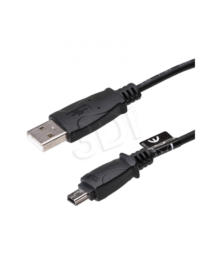 Kabel USB 2.0 Akyga AK-USB-22 USB A/M - mini USB B/M 5-pin 1,0m czarny główny