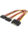 Kabel zasilający ASSMANN SATA/M - 2xSATA/Ż, 0,3m - nr 12