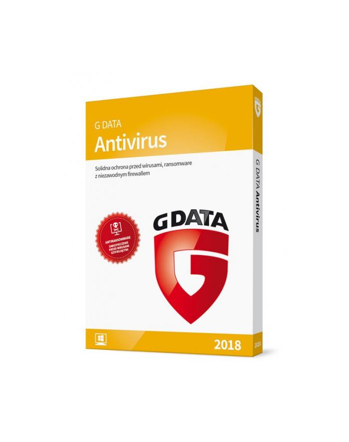 G DATA Antivirus 2018 BOX 1PC 1 ROK główny